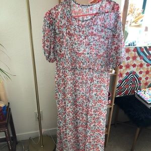 Zara floral maxi dress